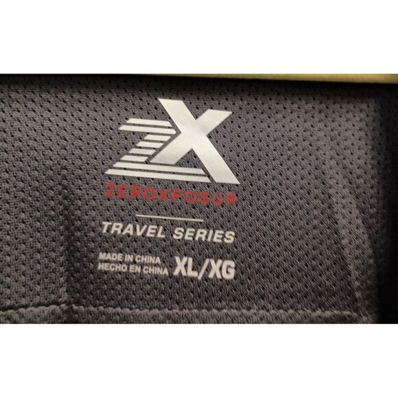 Zeroxposur Travel Series Mens Shirt XL Blue UPF 30+ Lightweight Short Sleeve NWT - Picture 4 of 9